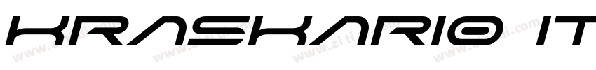 Kraskario Italic字体转换
